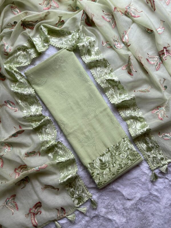 Pure Mulmul Silk FLamingo suits - Image 2